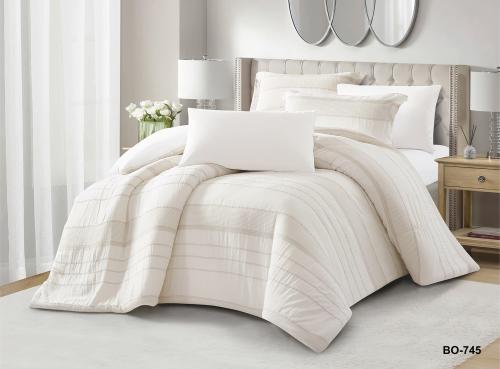 مفرش هلا كتان قطن فاخر مزدوج 6 قطع