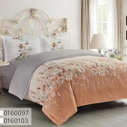 تلبيسة مفرش مشجر مزدوج 3 قطع