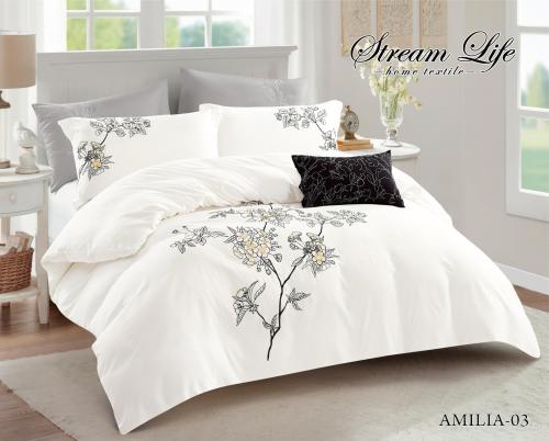 مفرش مطرز اميليا مزدوج 7 قطع