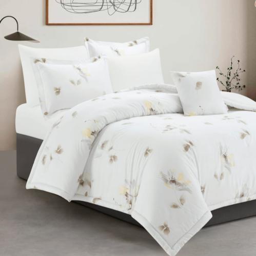 مفرش قطن فلورا مزدوج 7 قطع