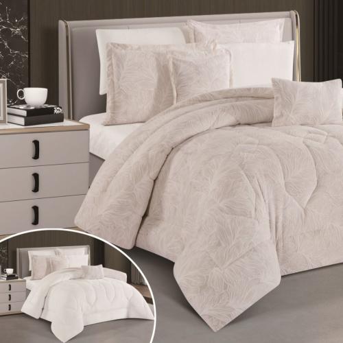 مفرش مخمل شتوي مزدوج 6 قطع