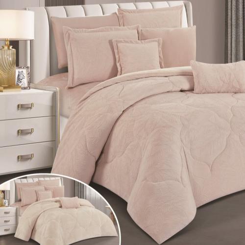 مفرش مخمل شتوي مفرد ونص 4 قطع