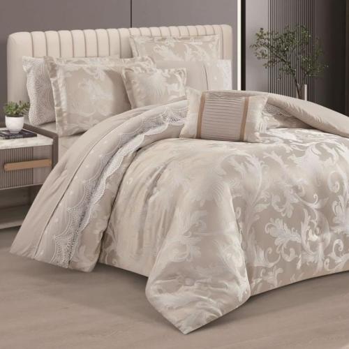 مفرش جاكار ايشل مزدوج 8 قطع