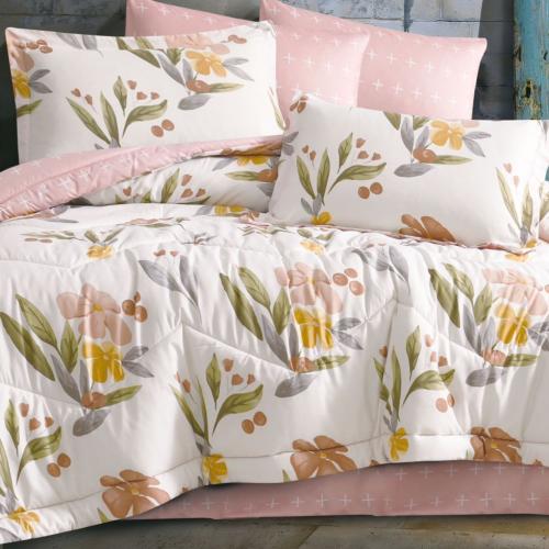 مفرش مشجر مفرد ونص 4 قطع