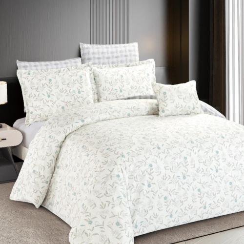 مفرش ترف قطن مشجر مزدوج 7 قطع