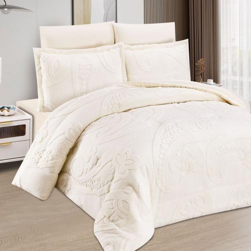 مفرش مخمل شتوي ماري 4 قطع