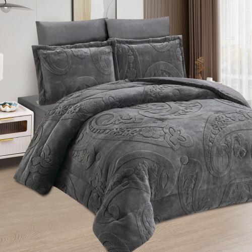 مفرش مخمل شتوي ماري 4 قطع