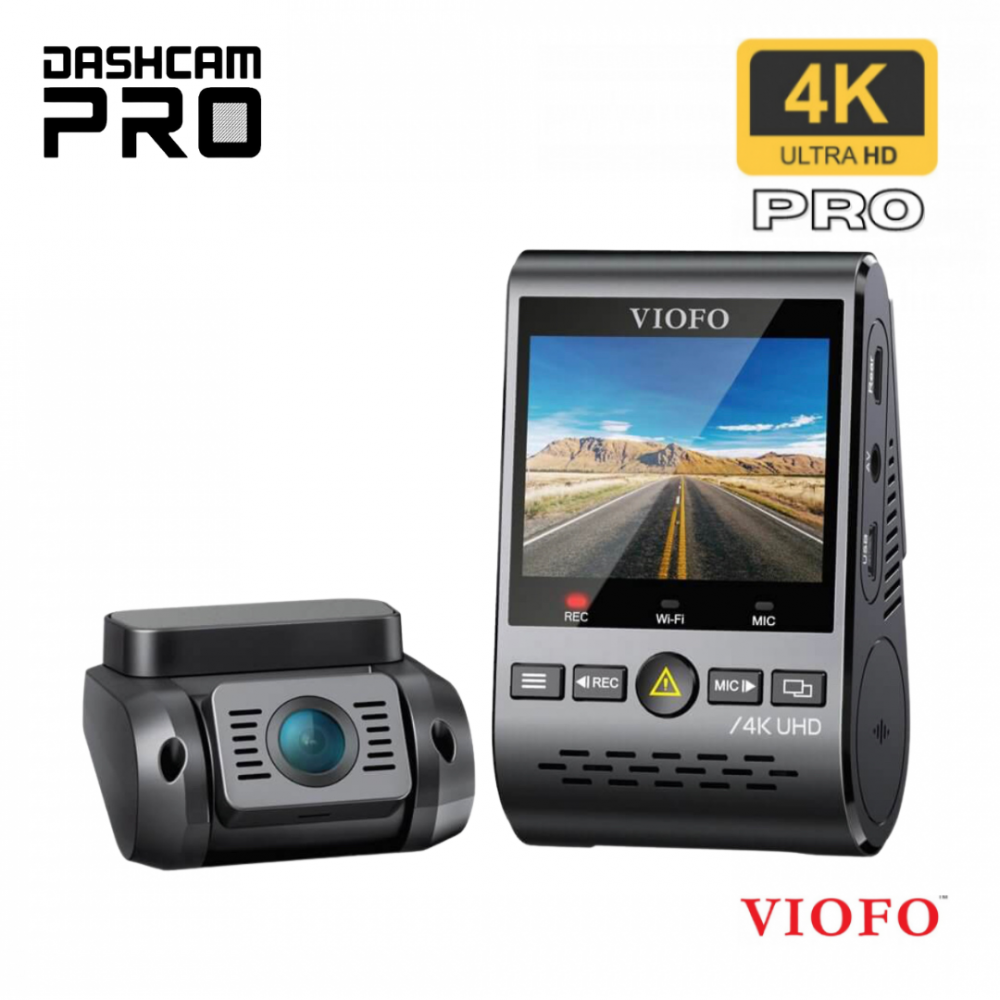 Dual Lens HD Viofo A129 Wi-Fi Mini Car Dash Cam GPS Night Vision Capacitor 140° 