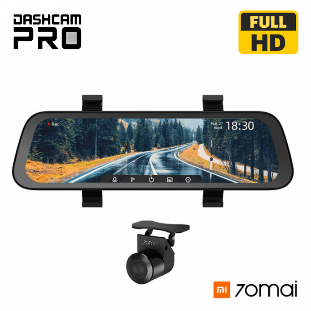 Dragon Walk around Amorous Dash Cam 70mai Rear View Wide Full HD Front/Rear Camera Mirror - Dash Cam  Pro Store