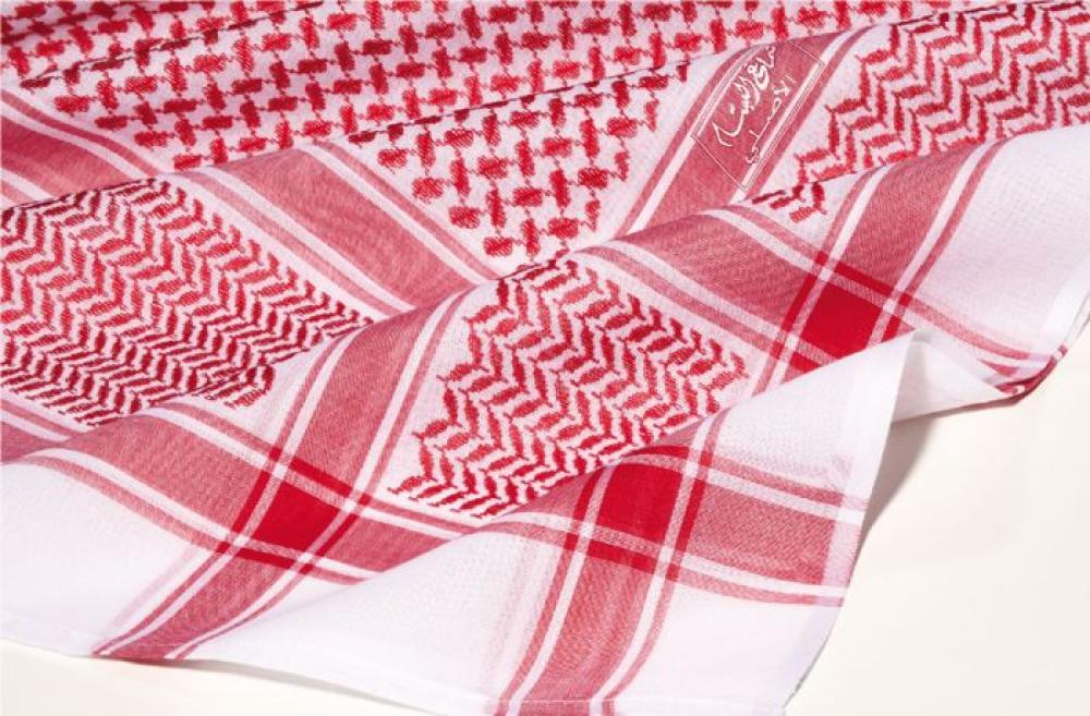 شماغ البسام البصمة 21 ختم احمر و ابيض