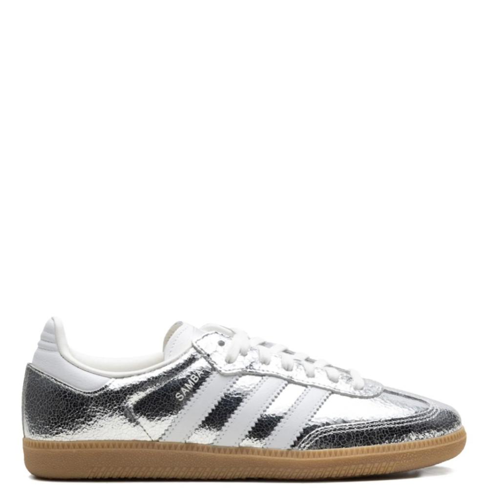 Adidas Samba OG 'Cracked Metallic Pack - Silver' | SOLE