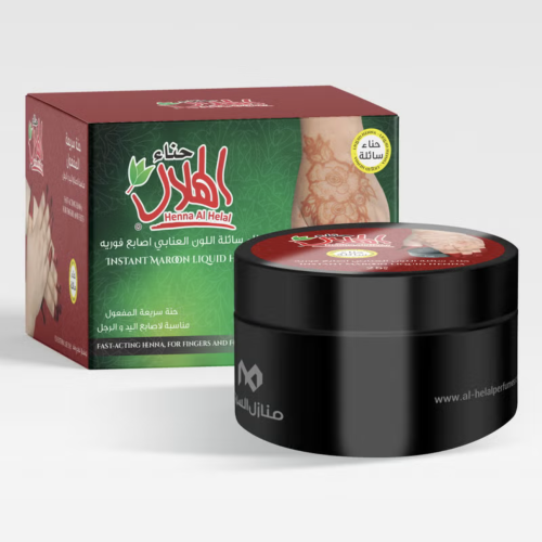 حناء سائلة سريعة المفعول عنابي 25جم