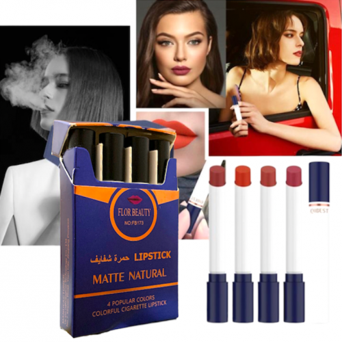 مجموعة احمر شفاه من 4 الوان تيتيمور مات يدوم طويلا...