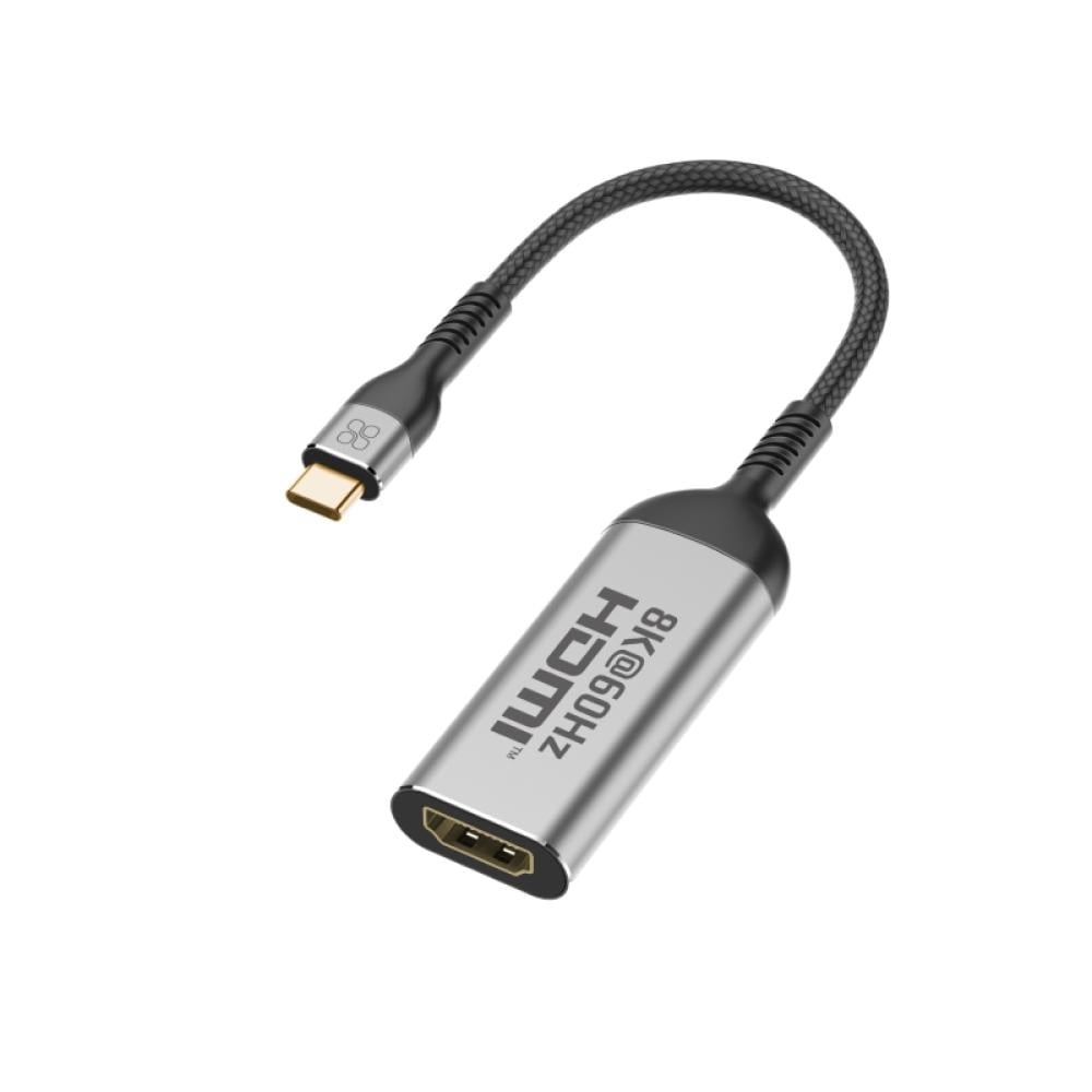 أفضل كابل USB-C إلى HDMI بدقة 8K، متوافق مع أنظمة iOS وWindows وAndroid مع سهولة التوصيل والتشغيل PromateMediaLink-8K