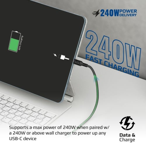 أداء لا مثيل له مع كابل USB-C متوافق مع ثندربولت-3...