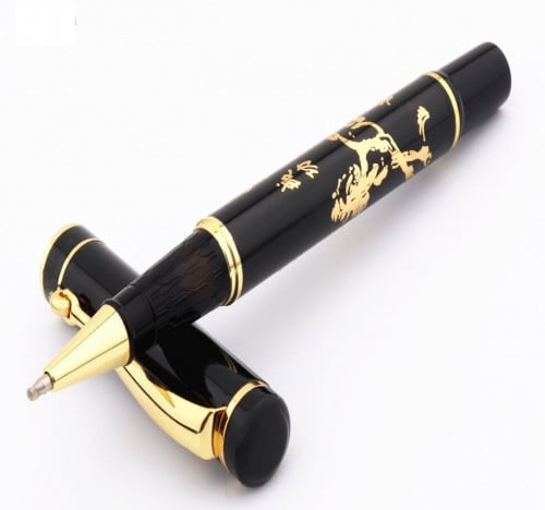 قلم للجنسين ميني بالحبر الجاف الأزرق