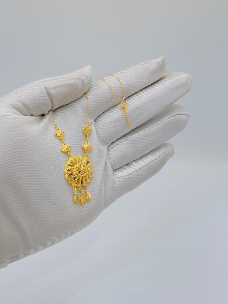 عقد كرسي جابر ذهب عيار 21