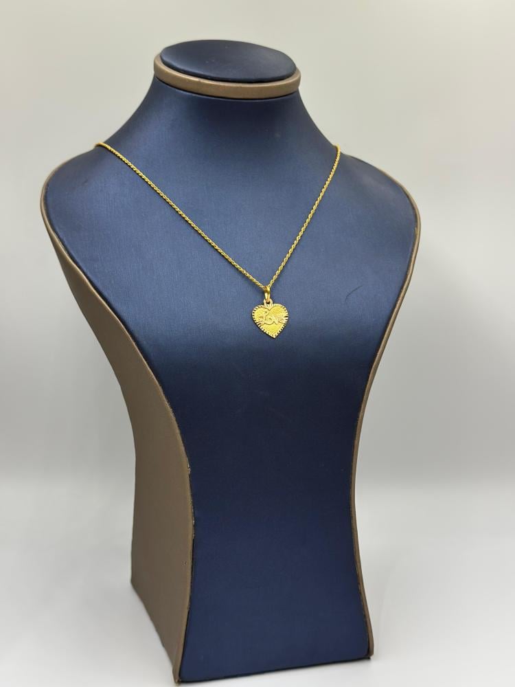 Necklace Heart Gold 21K