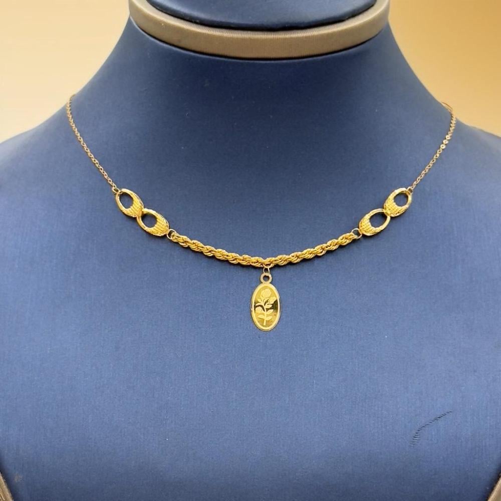 Necklace Bar Gold 21K