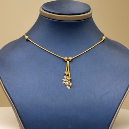 Necklace Paperclip Gold 18K - Madina jewellery - KSA