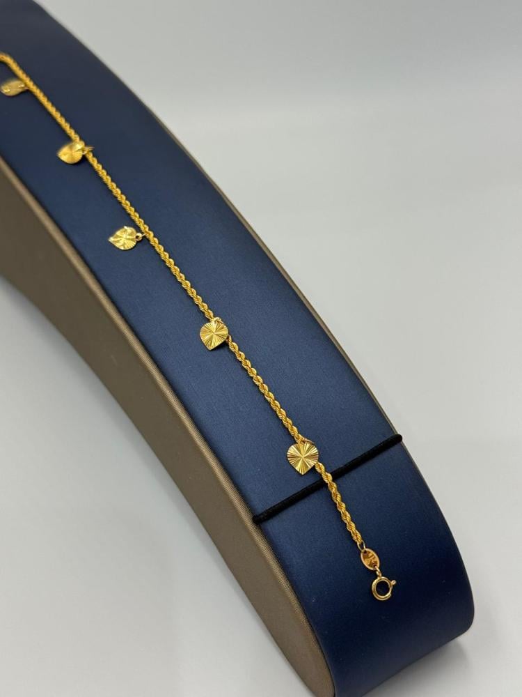 اسوارة قلب ذهب عيار 21