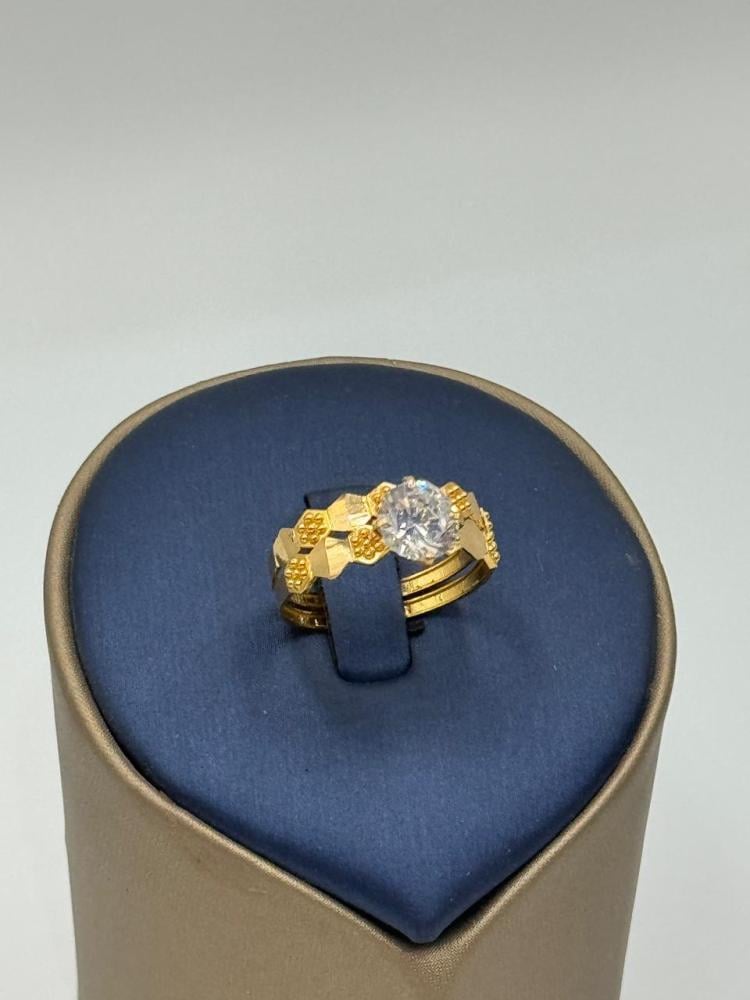 خاتم خطوبة شومية ذهب عيار 21