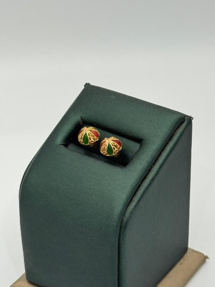 حلق ذهب عيار 21