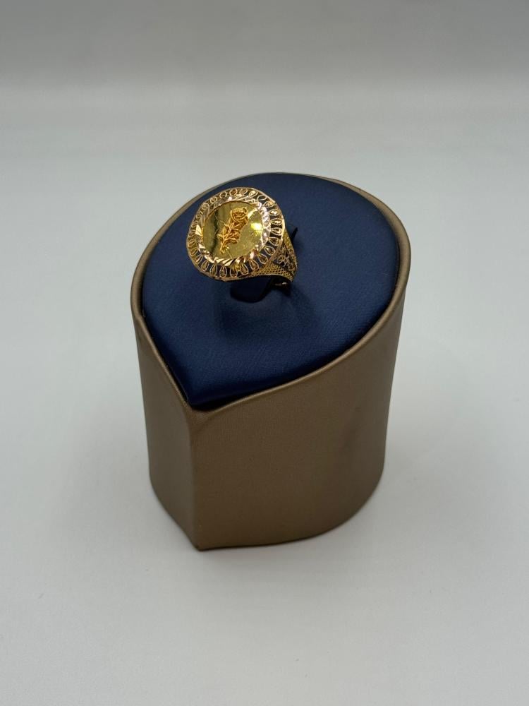 خاتم وردة عيار 21 - مجوهرات قصر المدينة للذهب - الدمام