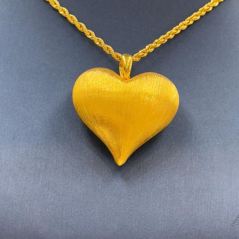 Necklace Heart Gold 21K