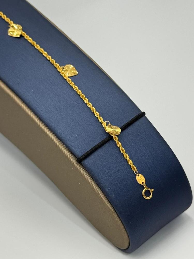 اسوارة قلب ذهب عيار 21