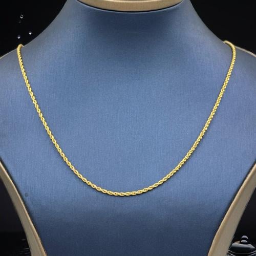 Rope Necklace for men 18K - سلسال عيار 18