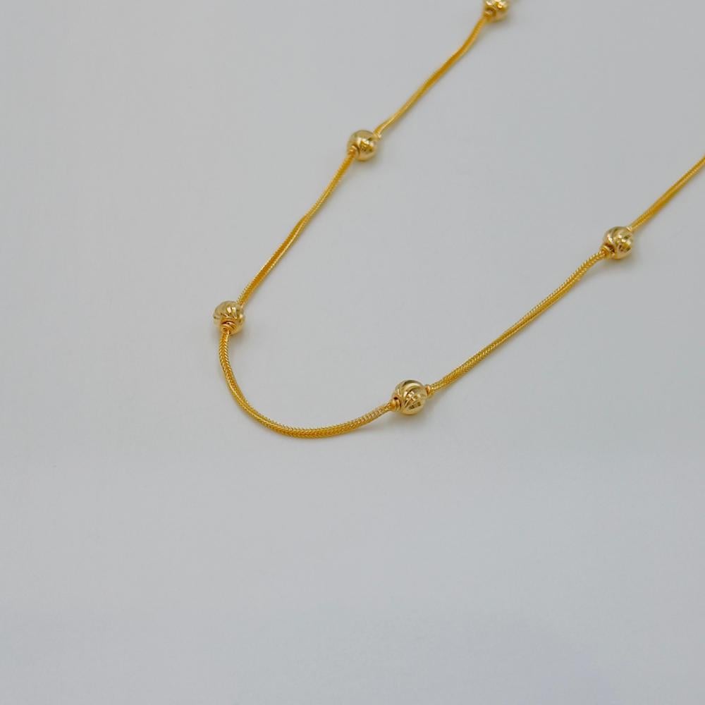 عقد كرات ذهب عيار 21