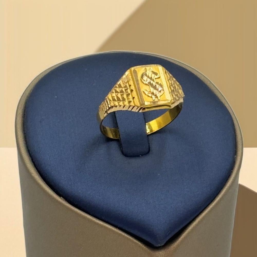 خاتم شعار الدولار عيار 21 - مجوهرات قصر المدينة للذهب - الدمام