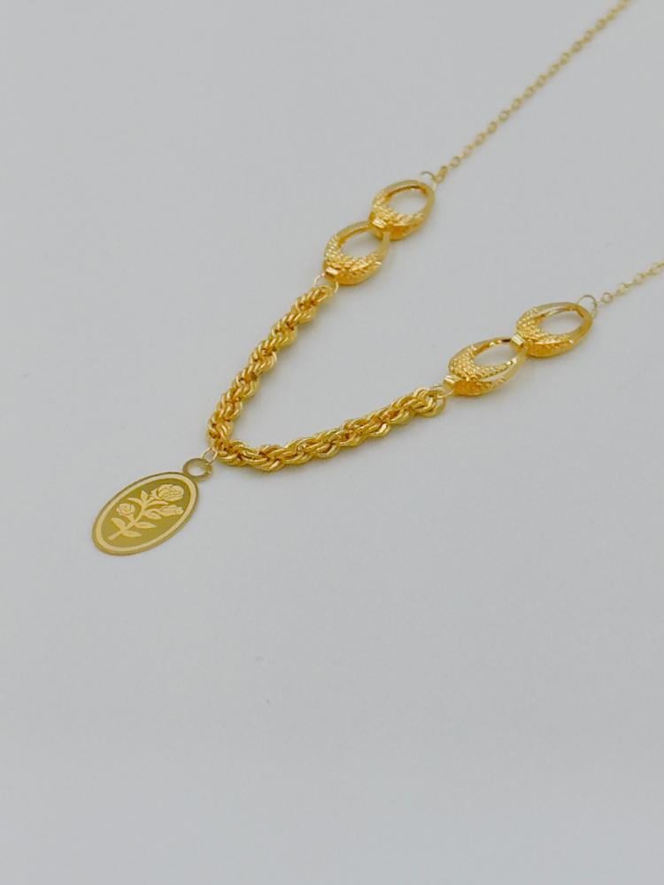 Necklace Bar Gold 21K