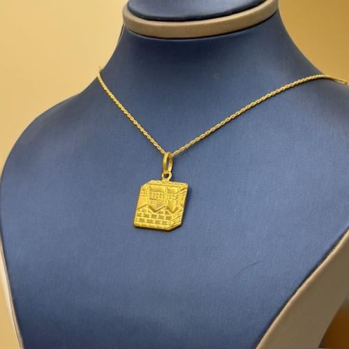 Necklace Paperclip Gold 18K - Madina jewellery - KSA