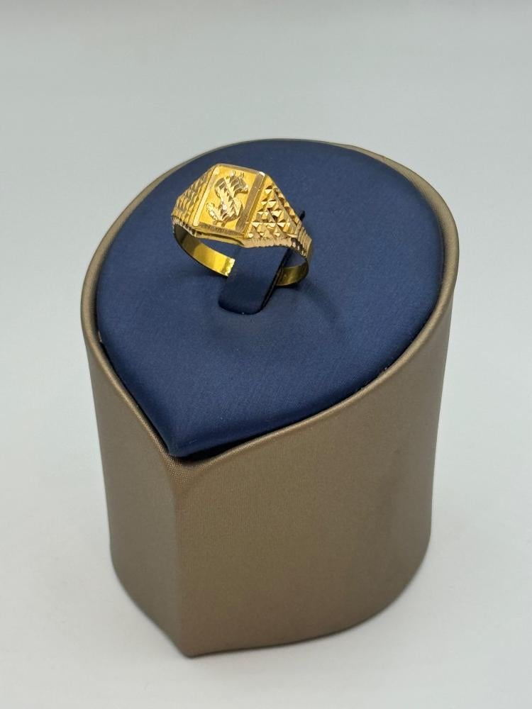 خاتم شعار الدولار عيار 21 - مجوهرات قصر المدينة للذهب - الدمام