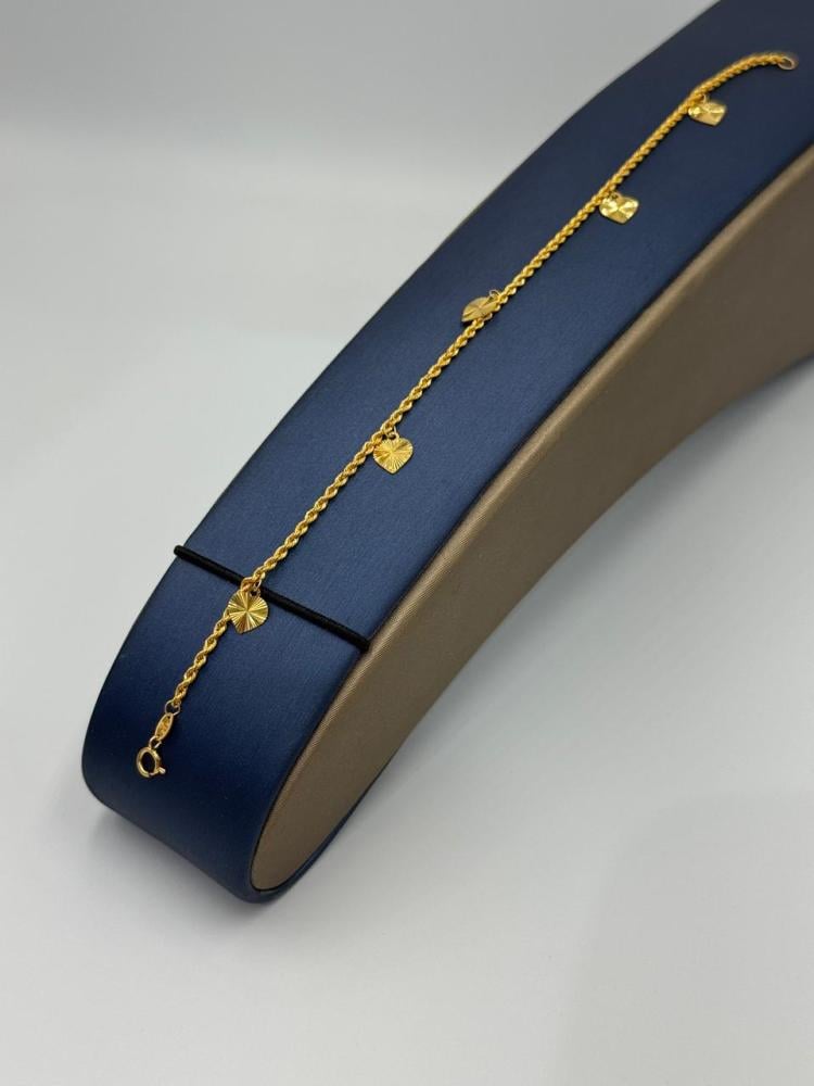 اسوارة قلب ذهب عيار 21