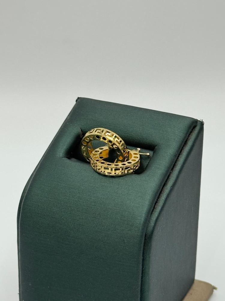 حلق ذهب إيطالي عيار 18