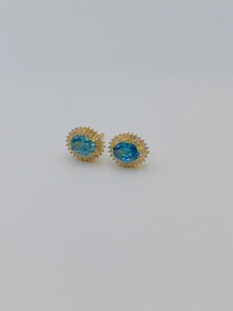 حلق الماس عيار 18