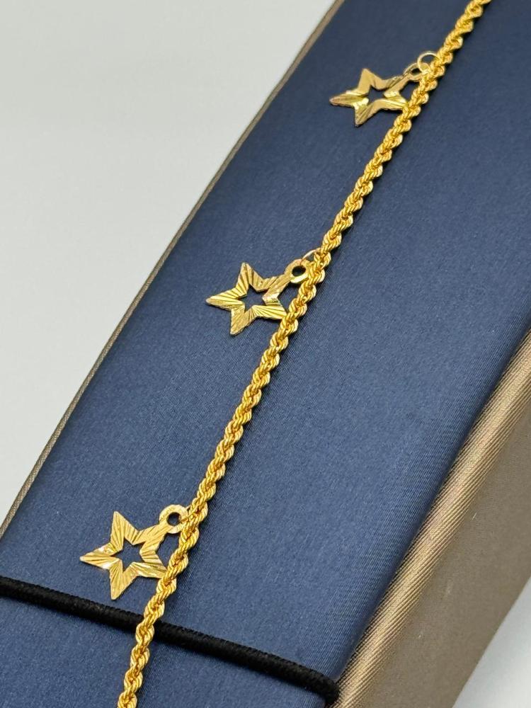 اسوارة نجوم ذهب عيار 21