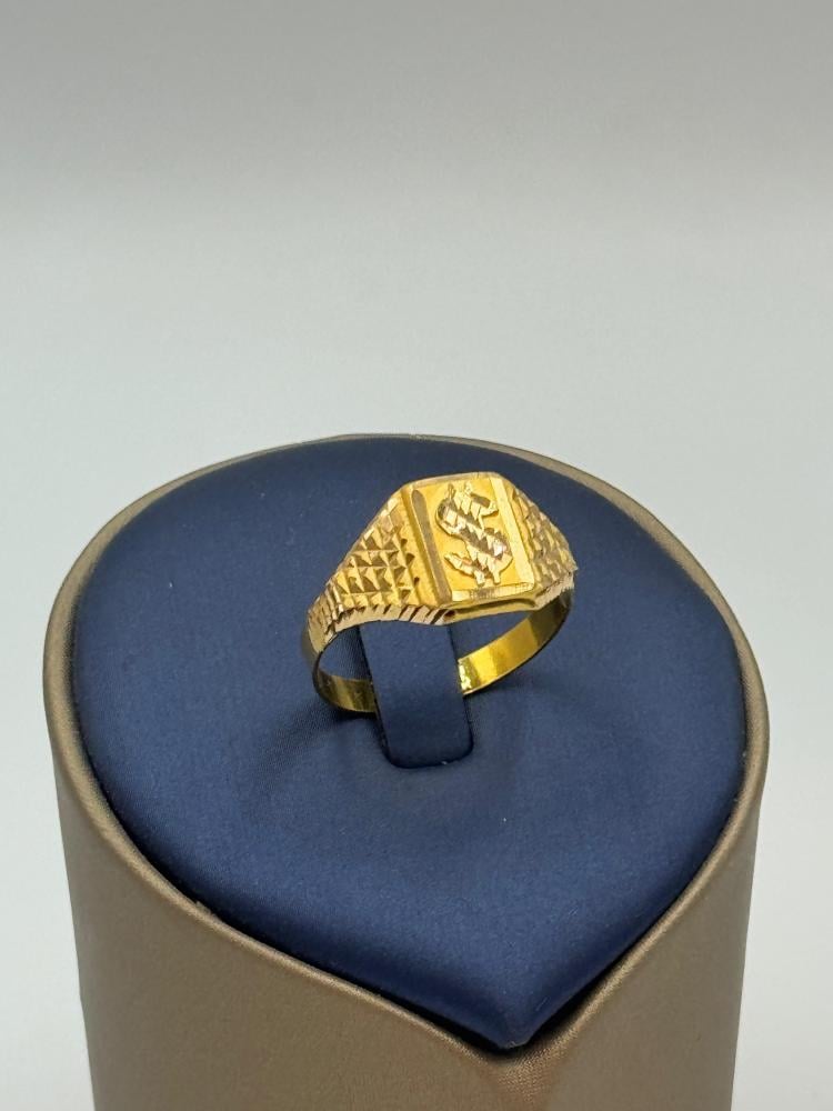 خاتم شعار الدولار عيار 21 - مجوهرات قصر المدينة للذهب - الدمام