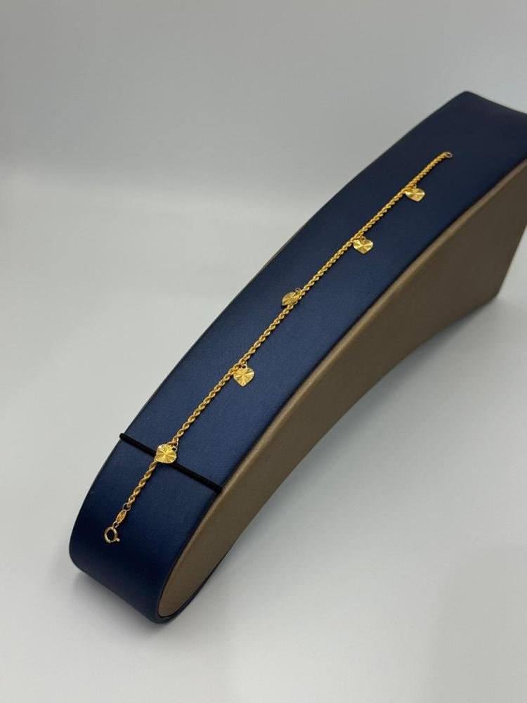 اسوارة قلب ذهب عيار 21