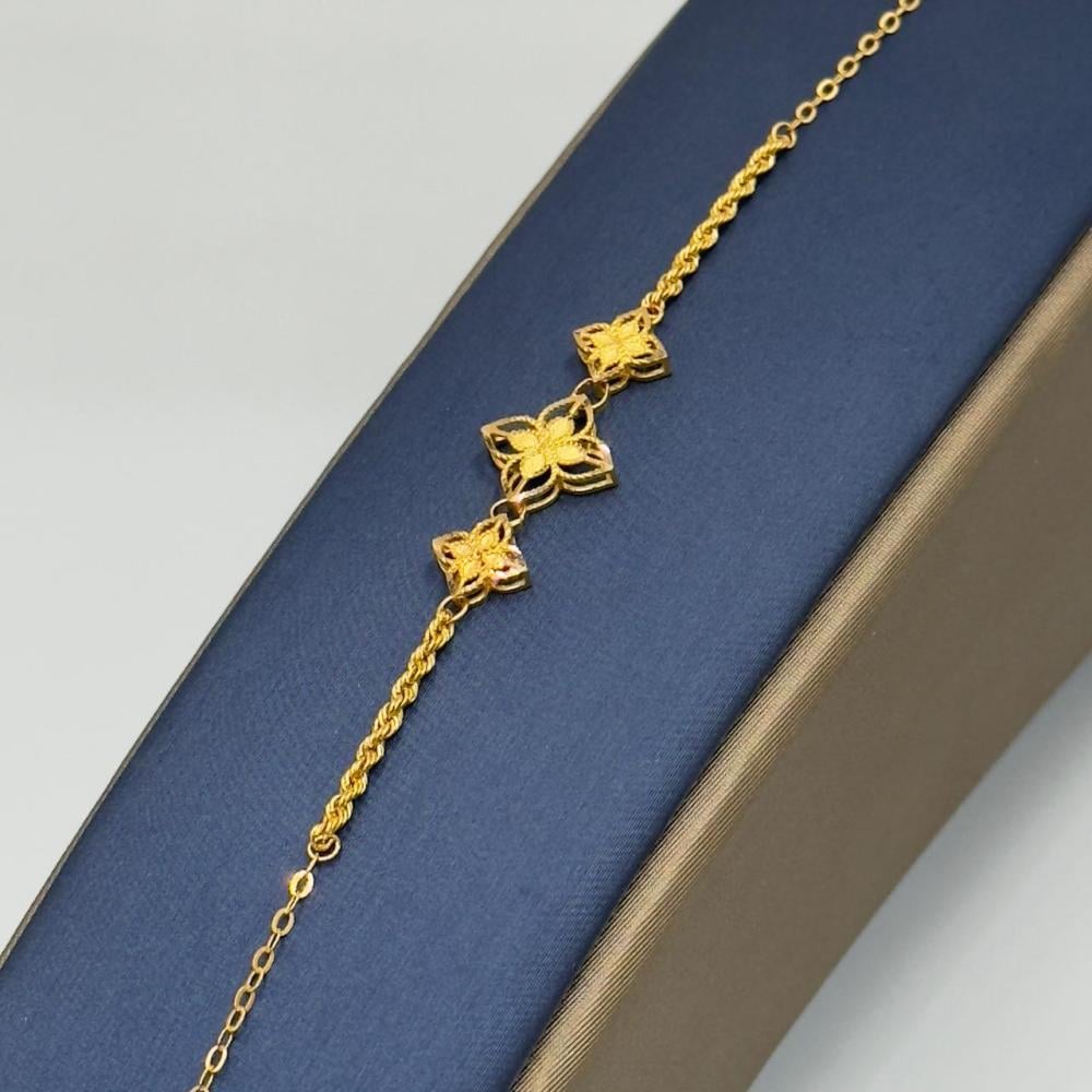 اسوارة تصميم عالمي ذهب عيار 21