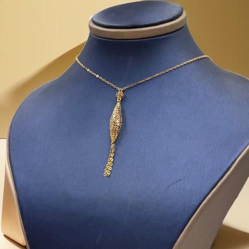 Necklace Paperclip Gold 18K - Madina jewellery - KSA