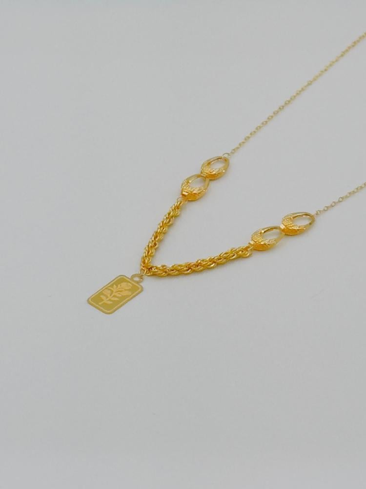 عقد سبايك ذهب عيار 21