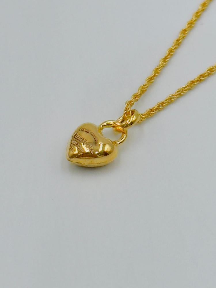 عقد قلب ذهب عيار 18