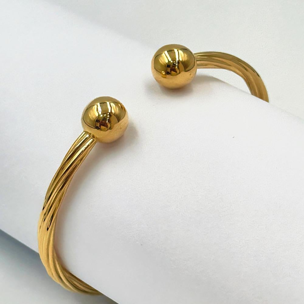 اسوارة ذهب فاخرة عيار 18 - مجوهرات قصر المدينة للذهب - الدمام