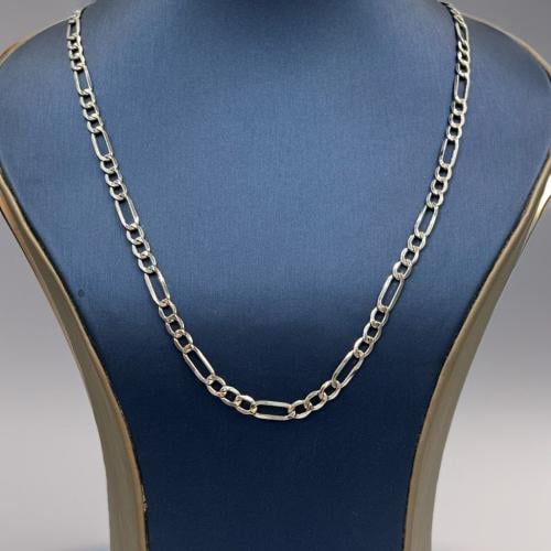 18k hotsell real saudi white gold chain