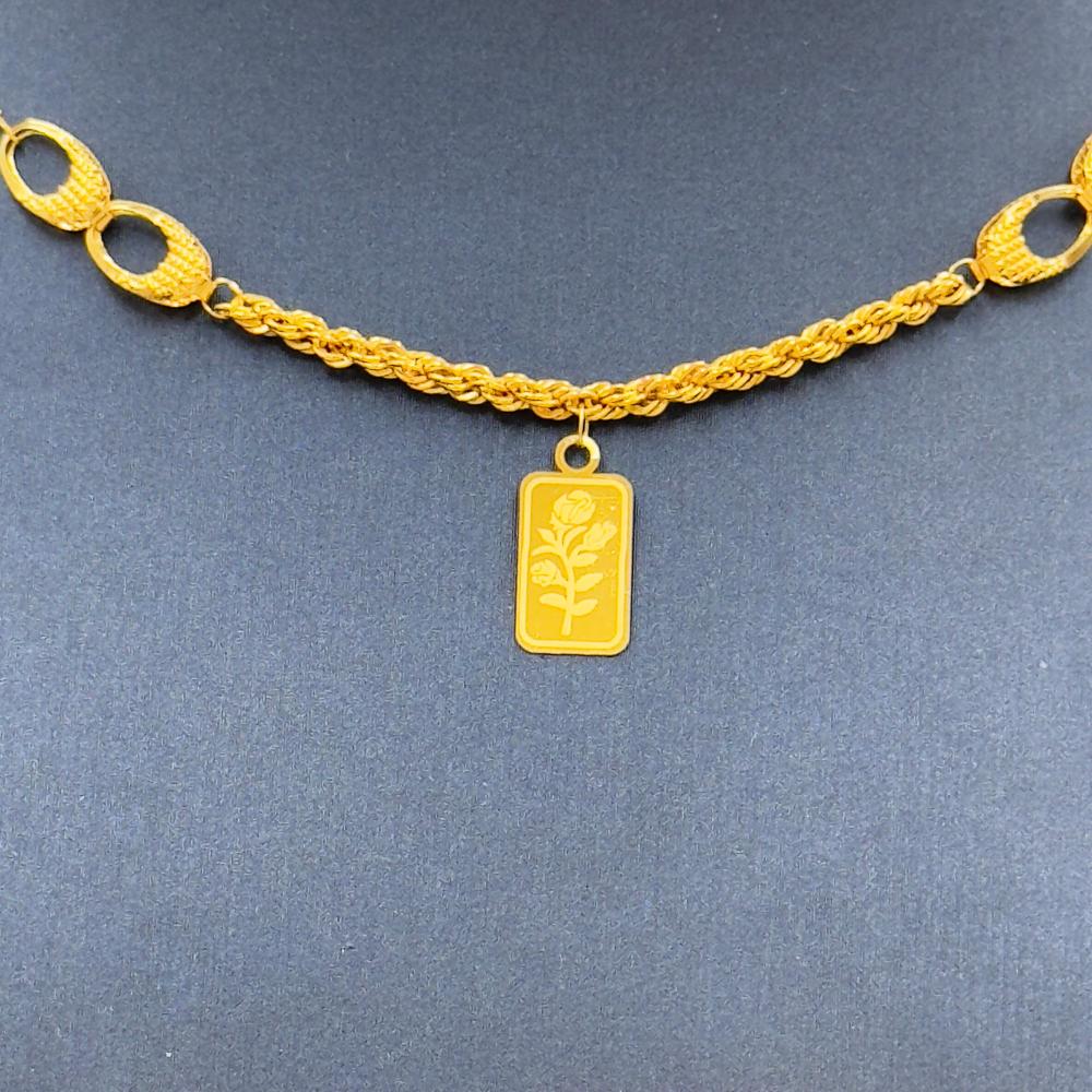 عقد سبايك ذهب عيار 21