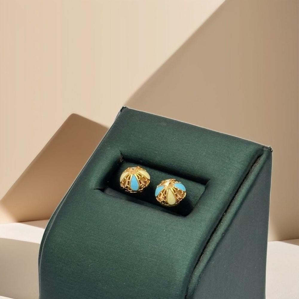 حلق ذهب عيار 21